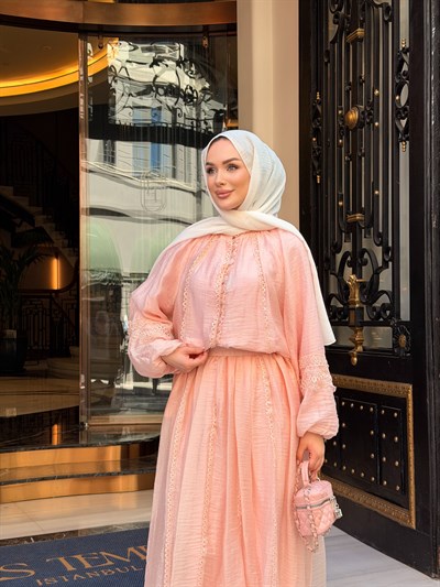 LİNA ETEK TAKIM | PEMBE