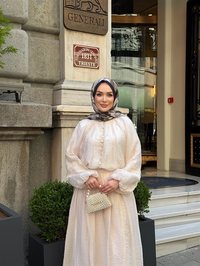 LİNA ETEK TAKIM | BEJ