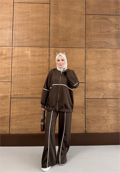 MARİA SCUBA TAKIM KAHVERENGİ