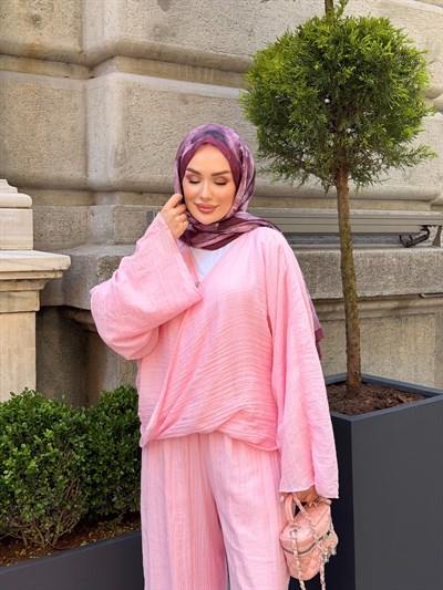 NAİ PANTOLON TAKIM | PEMBE