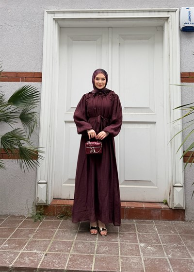 Navy Elbise | Bordo