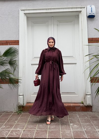 Navy Elbise | Bordo