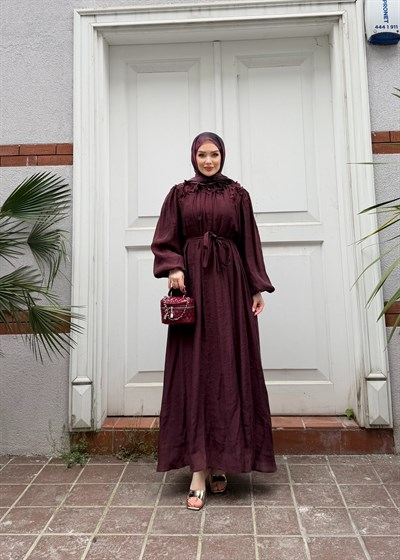 Navy Elbise | Bordo