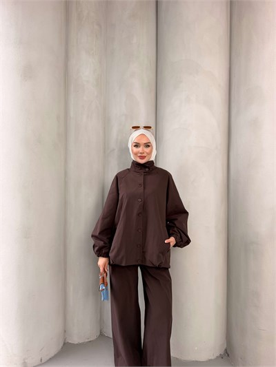 NELRA TRENCH TAKIM KAHVERENGİ