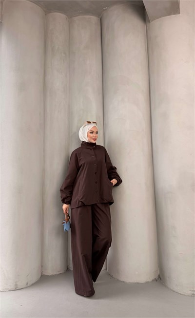 NELRA TRENCH TAKIM KAHVERENGİ