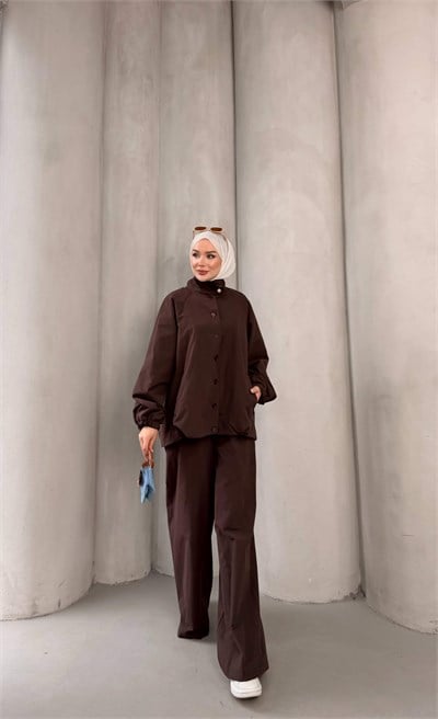 NELRA TRENCH TAKIM KAHVERENGİ