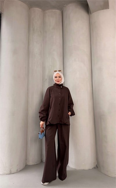 NELRA TRENCH TAKIM KAHVERENGİ