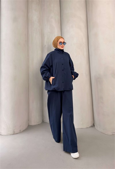 NELRA TRENCH TAKIM LACİVERT