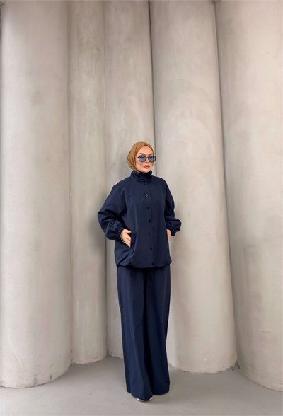 NELRA TRENCH TAKIM LACİVERT