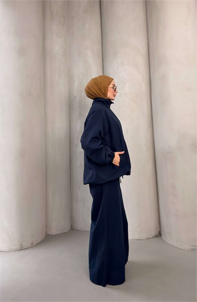 NELRA TRENCH TAKIM LACİVERT