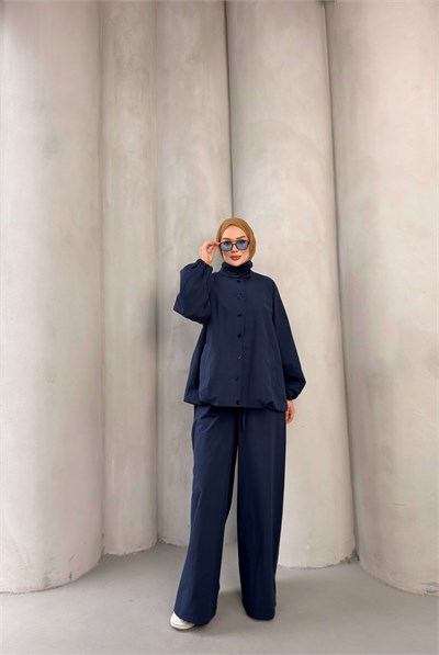 NELRA TRENCH TAKIM LACİVERT