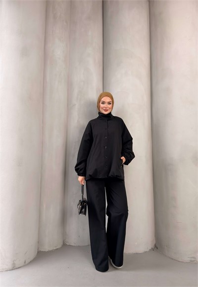 NELRA TRENCH TAKIM SİYAH