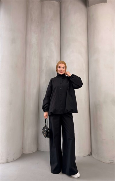 NELRA TRENCH TAKIM SİYAH