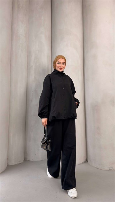 NELRA TRENCH TAKIM SİYAH