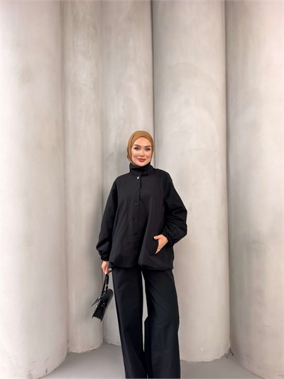 NELRA TRENCH TAKIM SİYAH