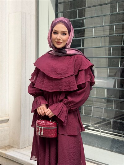 Nolya Elbise Bordo