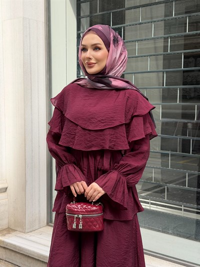 Nolya Elbise Bordo