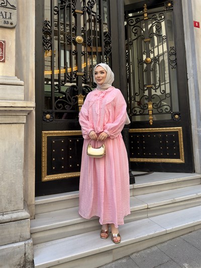 Orchild Fırfırlı Etekli Takım | Pembe