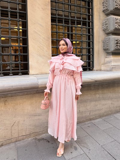 Soleil Elbise | Pembe