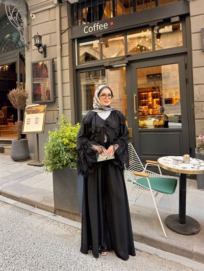 Swan Dantel Detaylı Takım | Siyah