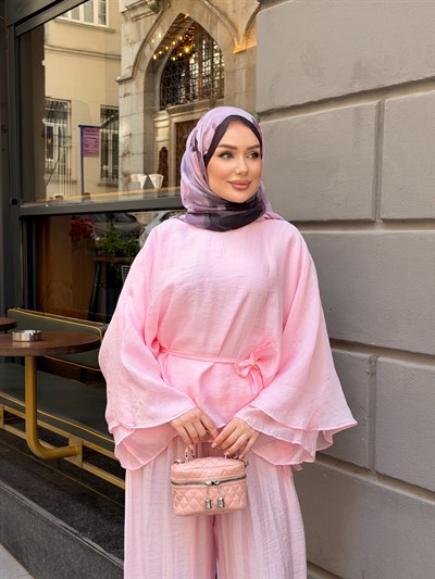 Valeska Pantolon Takım | Pembe