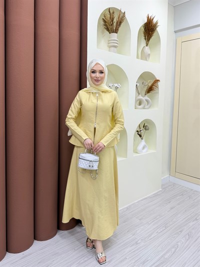 Velina Etekli Takım Sarı