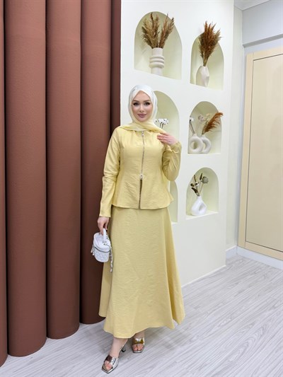 Velina Etekli Takım Sarı