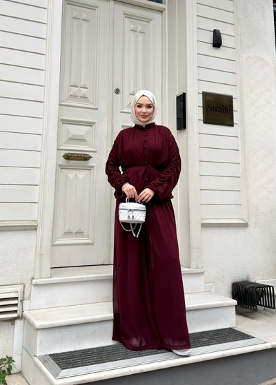 Voov Şifon Takım | Bordo