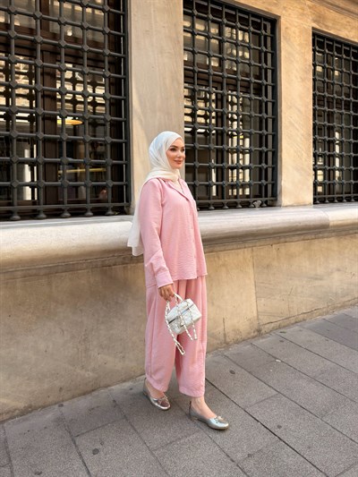 ZRA PANTOLON  TAKIM | PEMBE