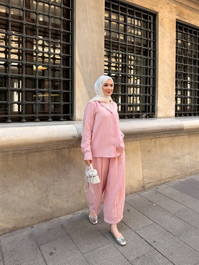 ZRA PANTOLON  TAKIM | PEMBE