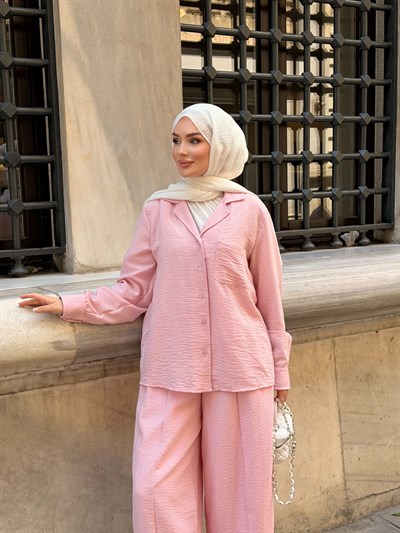 ZRA PANTOLON  TAKIM | PEMBE