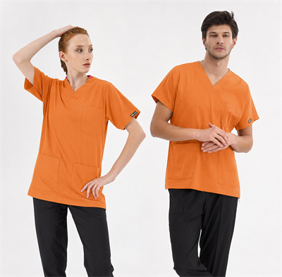 Orange Ochre Silva Lüks Likralı Tek Üst Forma