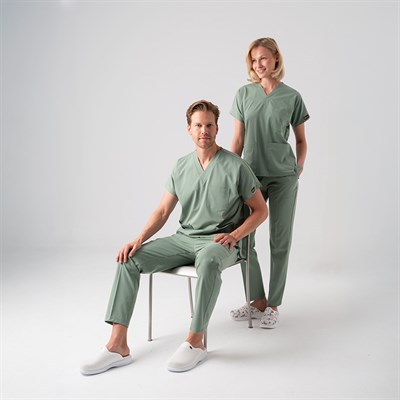 Mint Yeşili Dr. Greys Doktor Hemşire Medikal Scrubs Takım Best Likralı Kumaş
