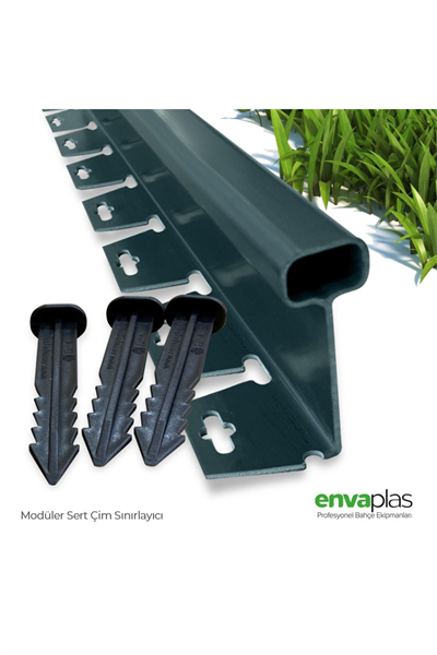 Pratik Garden Yeşil Strong Sert Çim Ayırıcı 15 Mt(6*2,5 MT) Sınırlayıcı Ayıracı Taş Toprak Bariyer