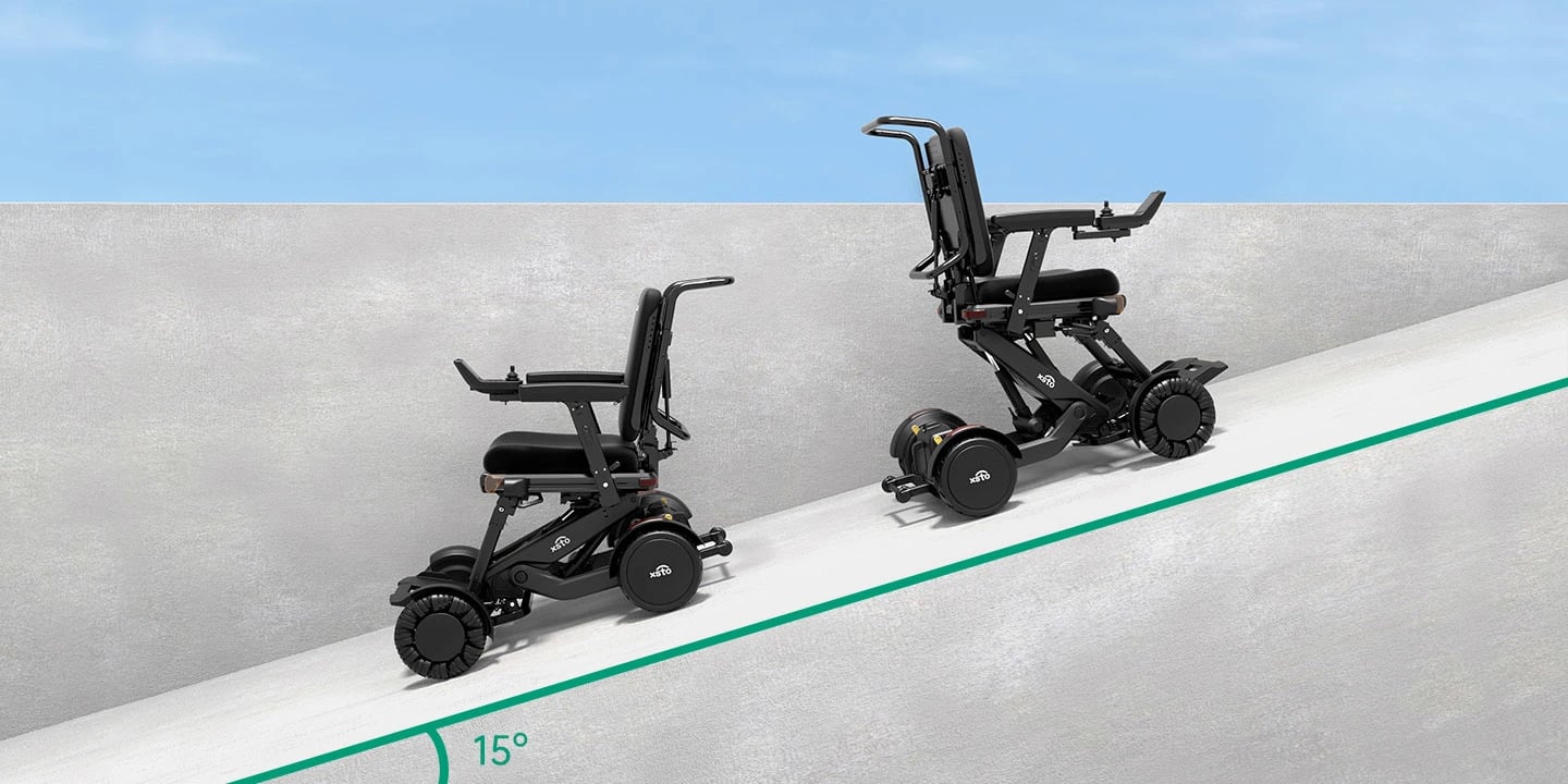 XSTO M4 Pro self balancing system on a 15 degree slope