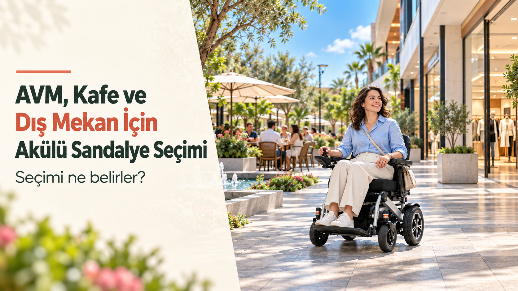 AVM, Kafe ve Dış mekan İçin Akülü Sandalye Seçimini Ne Belirler?