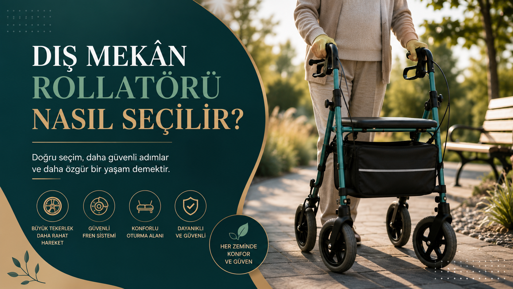 Dış Mekân Rollatörü Nasıl Seçilir?