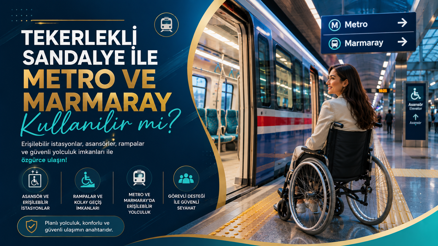 Tekerlekli Sandalye ile Metro ve Marmaray Kullanılır mı?