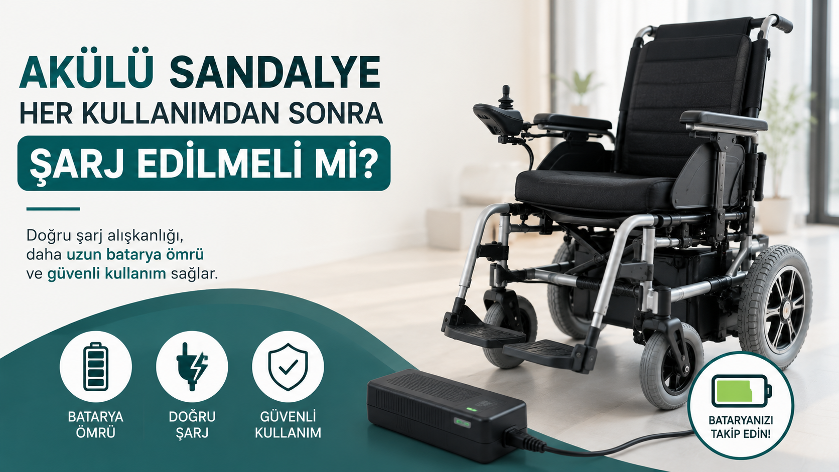 Akülü Sandalye Her Kullanımdan Sonra Şarj Edilmeli mi?