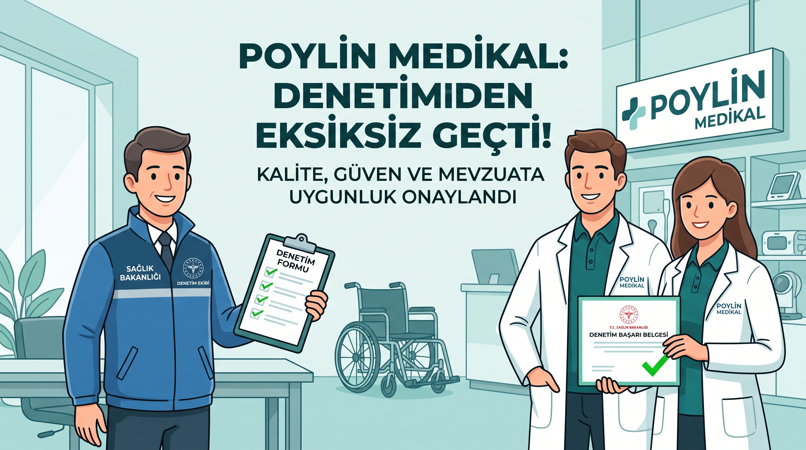 Poylin Medikal Sağlık Bakanlığı Denetiminden Eksiksiz Geçti