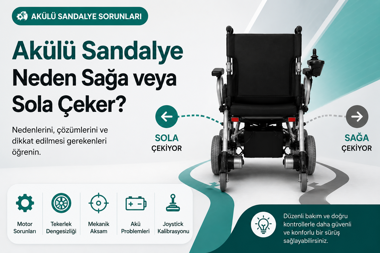 Akülü Sandalye Neden Sağa veya Sola Çeker?