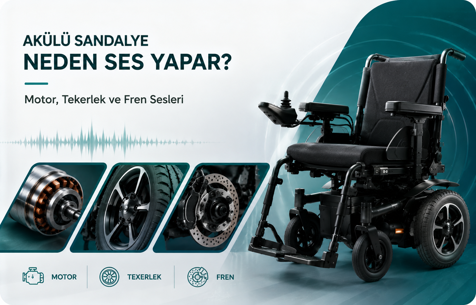 Akülü Sandalye Neden Ses Yapar? Motor, Tekerlek ve Fren Sesleri