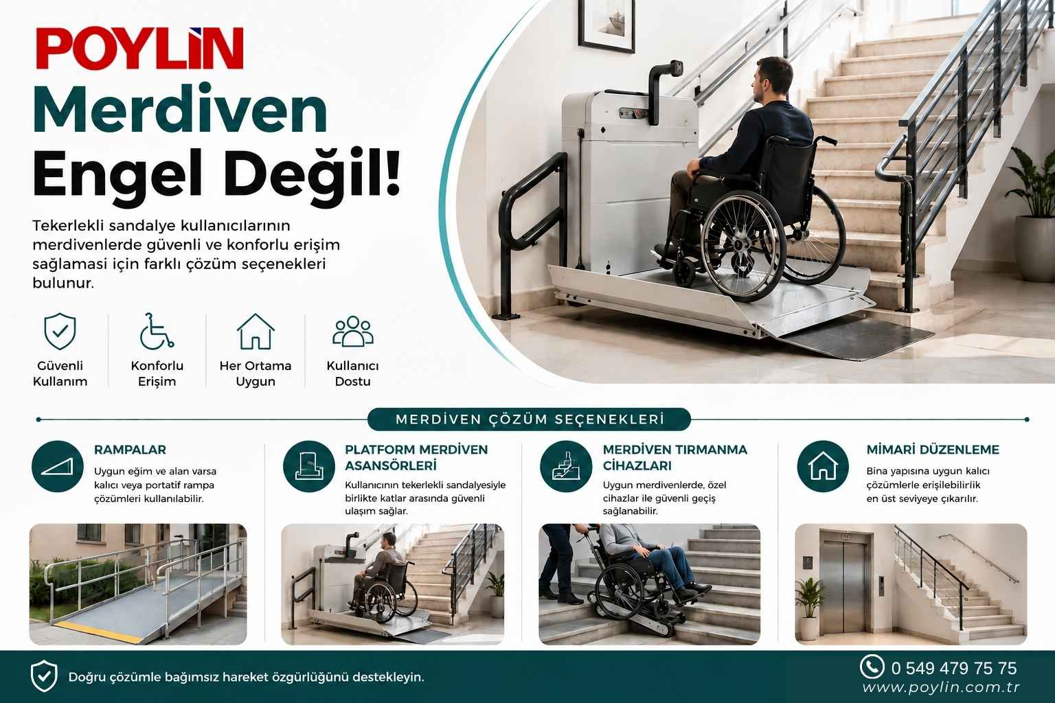 Tekerlekli Sandalye ile Merdiven Nasıl Aşılır? Hangi Çözümler Kullanılır?
