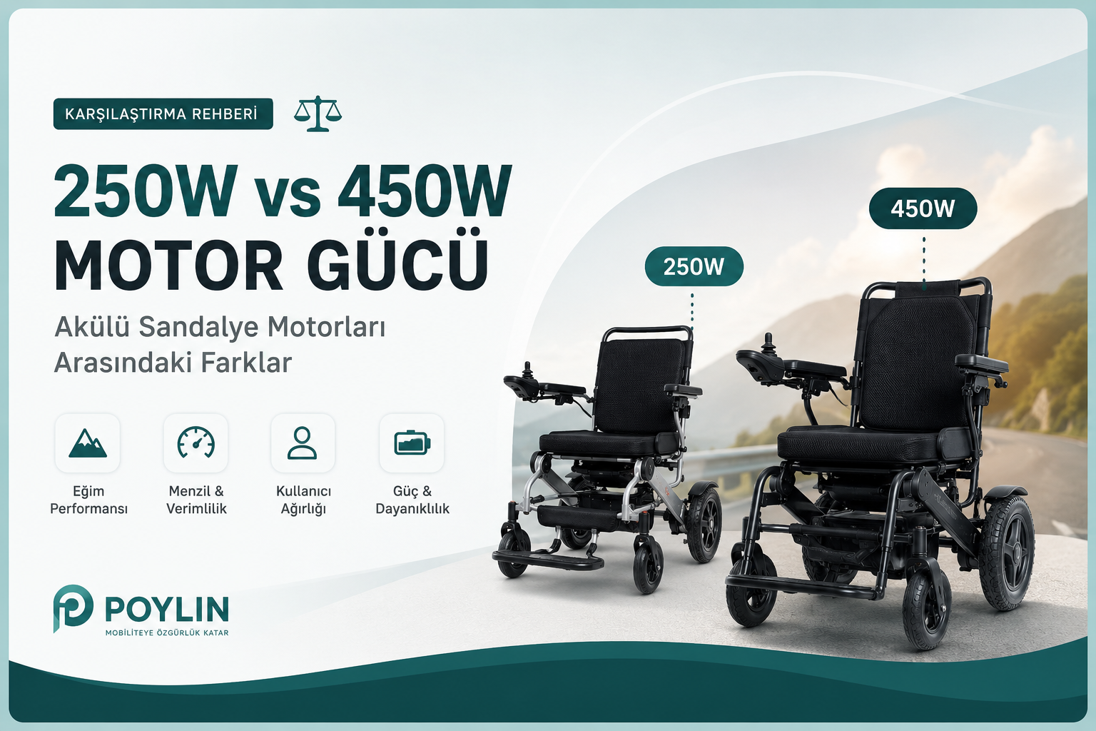 250W ve 450W Akülü Sandalye Motoru Arasındaki Farklar