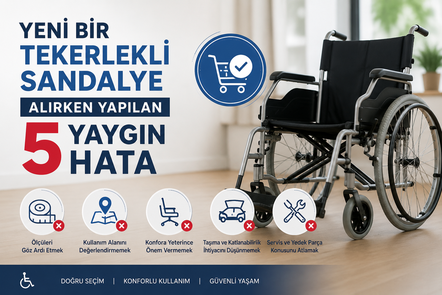 Yeni Bir Tekerlekli Sandalye Alırken Yapılan 5 Yaygın Hata