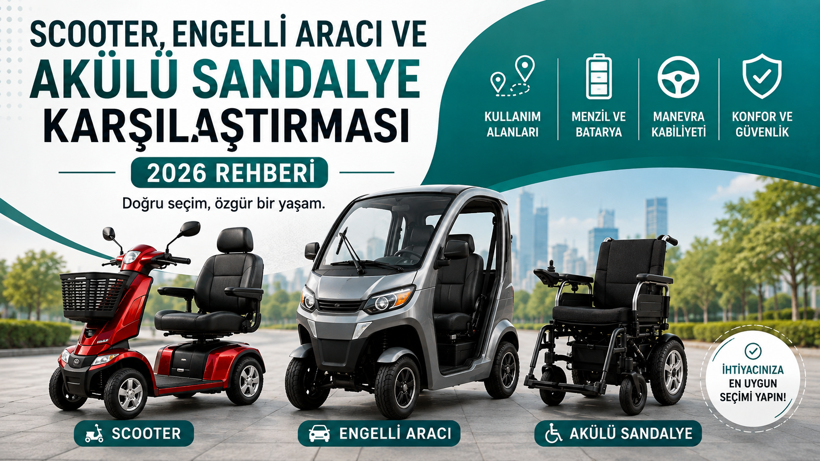 Engelli Aracı ve Akülü Sandalye Karşılaştırması: 2026 Rehberi