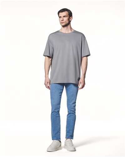 %100 Pamuk Orta Kalıklıkta T-Shirt