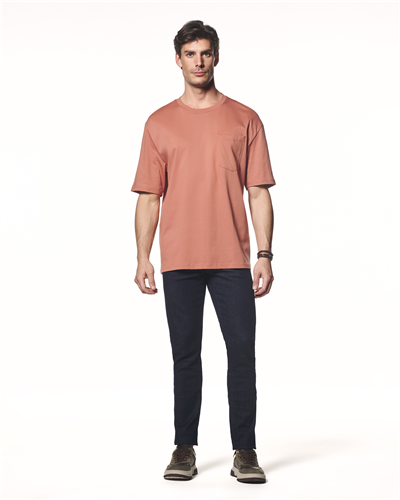 Cepli Kısa Kollu T-Shirt