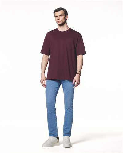 Cepli Kısa Kollu T-Shirt