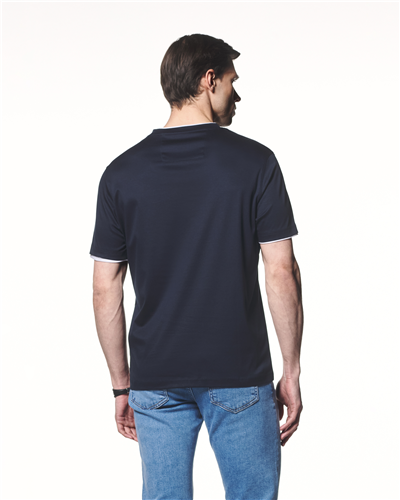 Kontrast Detaylı Pamuk Modal T-Shirt